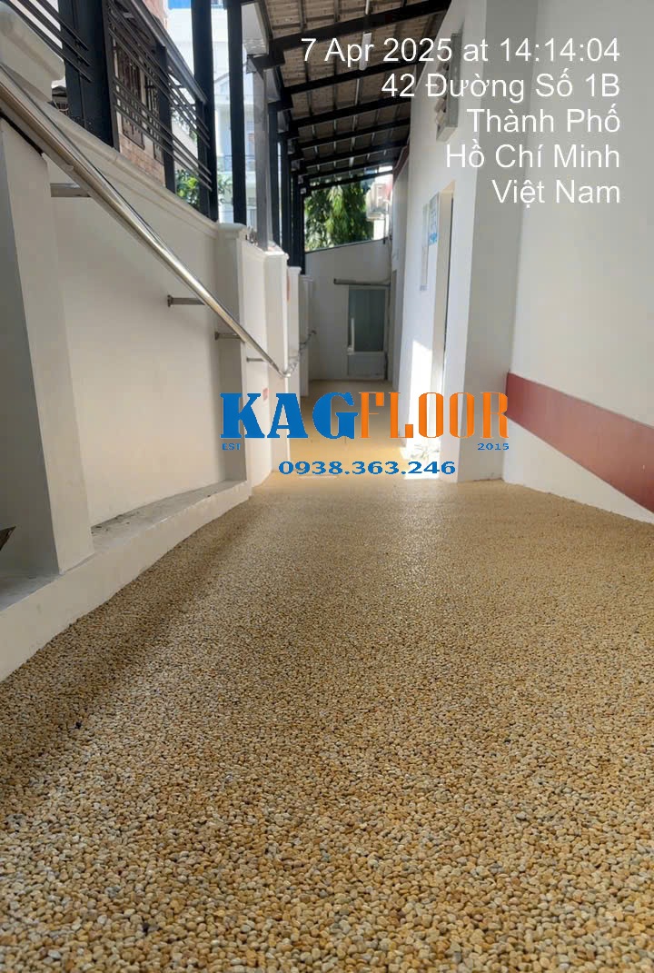 Sàn sỏi chống trượt bệnh viện