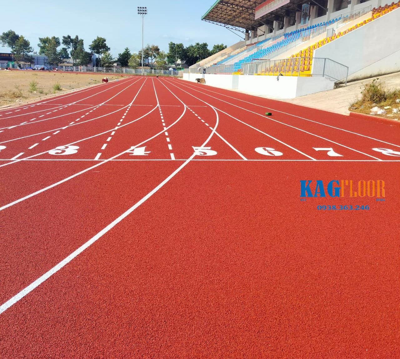 Đường chạy điền kinh EPDM