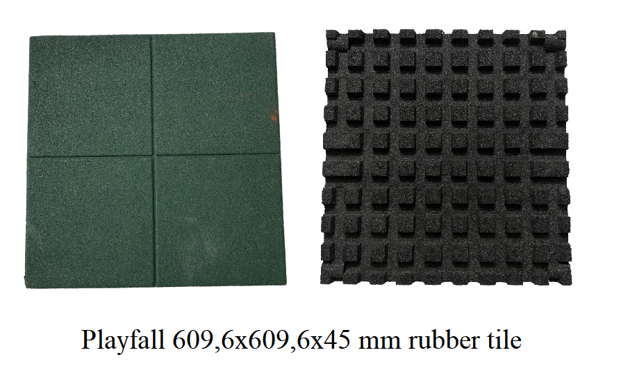 Gạch cao su Playfall 609,6x609,6x45 mm 