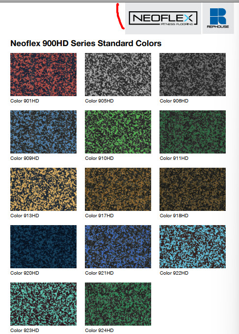 Premium gym Tiles saries 900 Rephouse