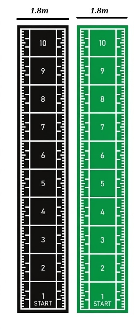 Thảm cỏ phòng gym 10.2m x 1.8m 